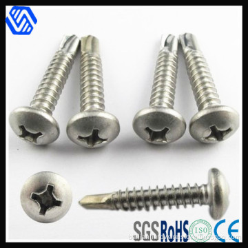 Cross Recessed Pan Head Drilling Screws with Tapping Screw Thread (DIN 7504-N)